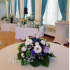 Registration of a banquet room fresh flowers
