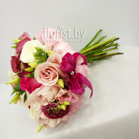 Bridal bouquet "Pink flamingo"